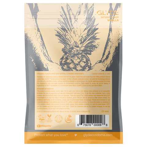 Glyde Organic Vanilla Condoms