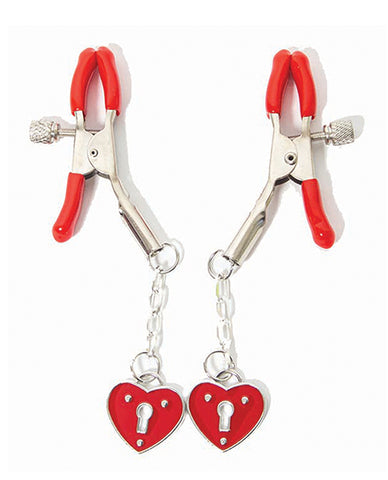 Sexy Af Nipple Clamps - Heart Charms