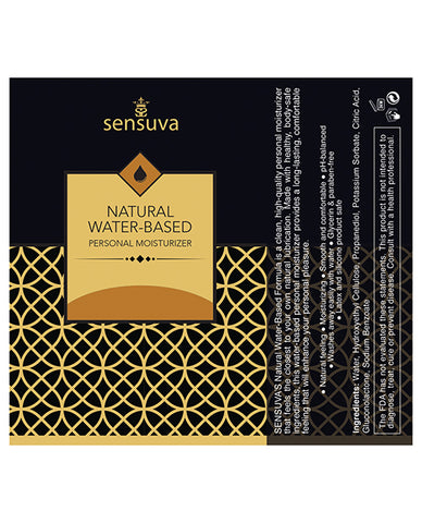Sensuva Natural Waterbased Personal Moisturizer - Flavored