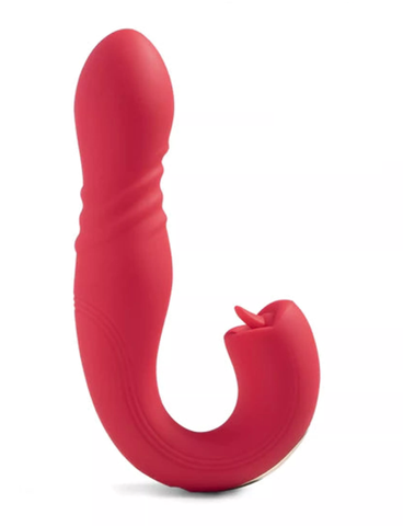 Honey Play Box Joi Thrust 2 App-Controlled Thrusting Vibrator & Clit Licker