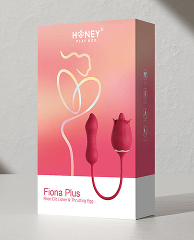 Fiona Plus Rose Clit Licking Stimulator & Thrusting Egg