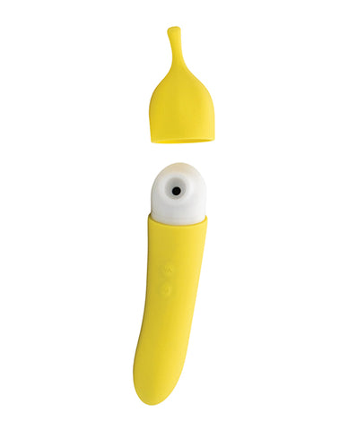 Natalie's Toy Box Banana Cream Air Pulse & G-Spot Vibrator