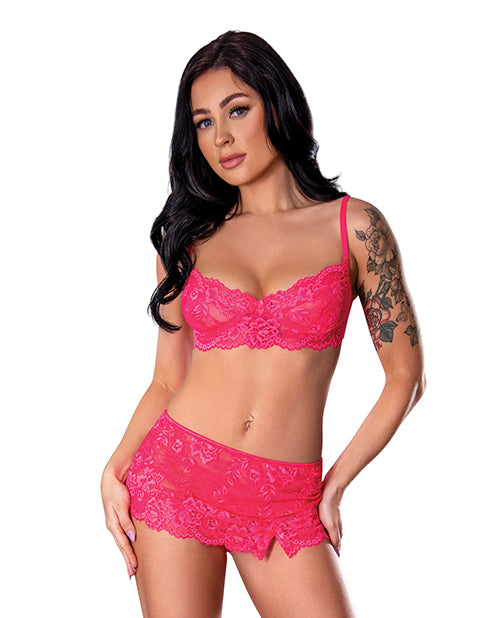 Get It Girl Lace Bra w/Skirt & Thong