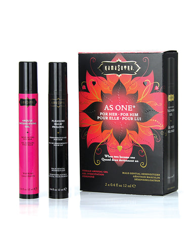 Kama Sutra As One Intensify Plus Warming & Prolonging Gel Couples Kit