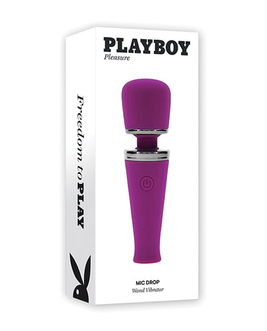 Playboy Pleasure Mic Drop Petite Wand Vibrator