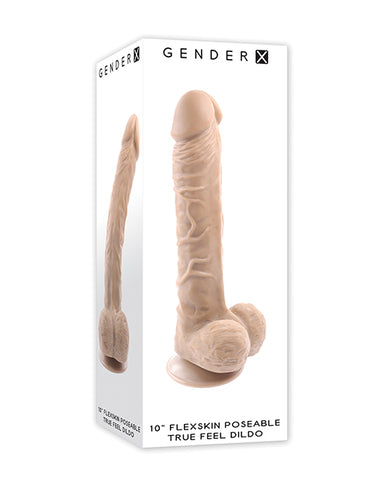 Gender X Flexskin Poseable True Feel 10" Dildo