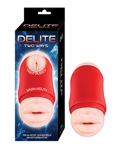 Delite Two Ways Mouth & Vagina Masturbator