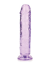 Shots Realrock Crystal Clear Straight Dildo W/suction Cup