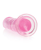 Shots Realrock Crystal Clear Straight Dildo W/suction Cup