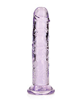 Shots Realrock Crystal Clear Straight Dildo W/suction Cup