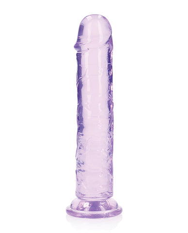 Shots Realrock Crystal Clear Straight Dildo W/suction Cup