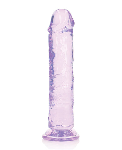 Shots Realrock Crystal Clear Straight Dildo W/suction Cup