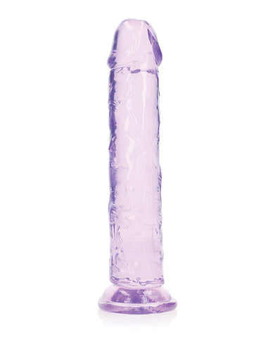 Shots Realrock Crystal Clear Straight Dildo W/suction Cup