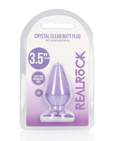Shots Realrock Crystal Clear Anal Plug