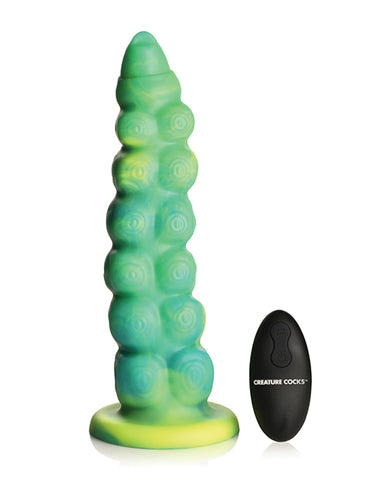 Creature Cocks Squirmer Thrusting & Vibrating Silicone Dildo w/Remote Control