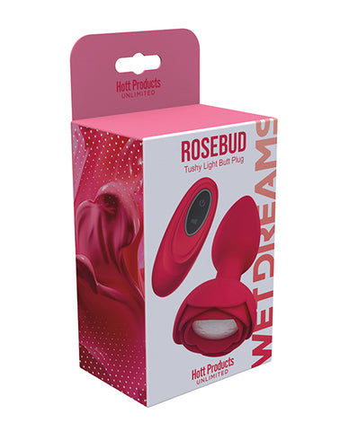 Rosebud Tushy Light Up Butt Plug