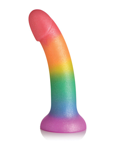 Curve Toys Simply Sweet 6.5" Rainbow Dildo