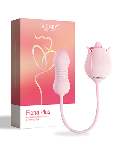 Fiona Plus Rose Clit Licking Stimulator & Thrusting Egg