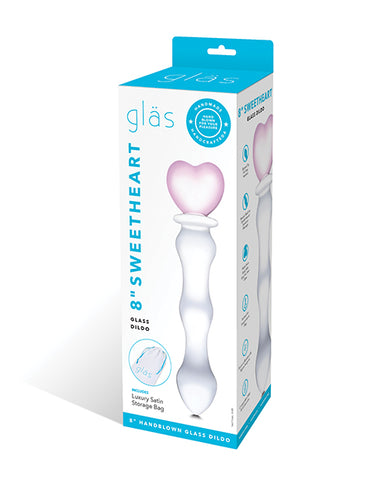 Glas 8" Sweetheart Glass Dildo