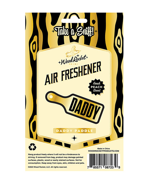 Wood Rocket Daddy Paddle Air Freshener - Peach