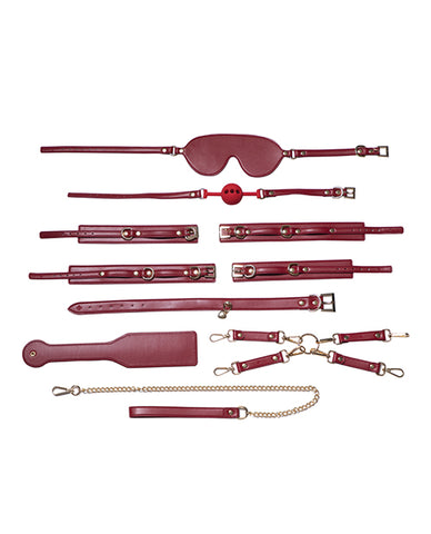 Kinky Play Box Red Passion 8 pc Set Bondage Kit