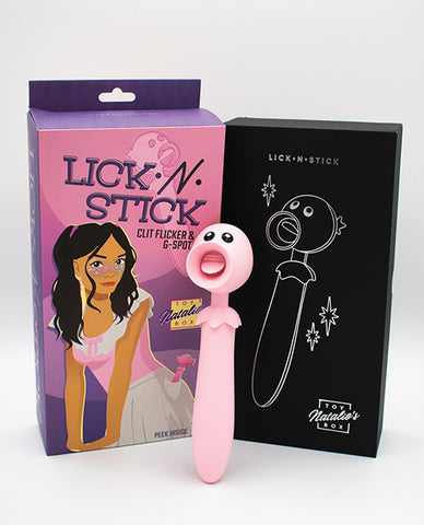 Natalie's Toy Box Lick N' Stick Clit Flicker & G-spot Vibe