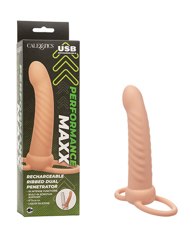 Performance Maxx Rechargeable Ribbed Dual Penetrator