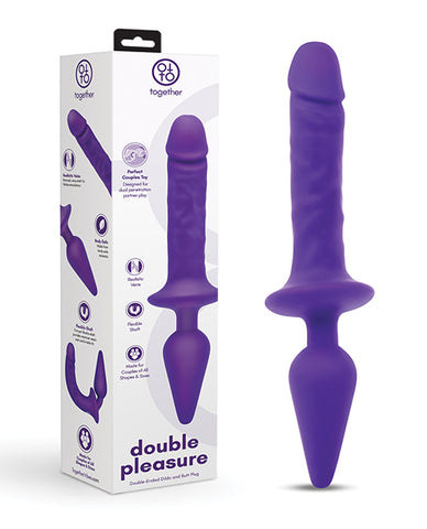 Together Double Pleasure 11"  Double-Ended Dildo & Butt Plug