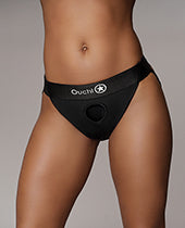 Shots Ouch Vibrating Strap On Panty Harness W/open Back