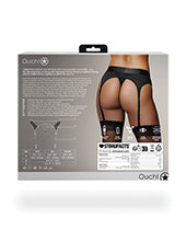 Shots Ouch Vibrating Strap On Thong W/adjustable Garters