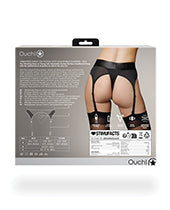 Shots Ouch Vibrating Strap On Thong W/adjustable Garters