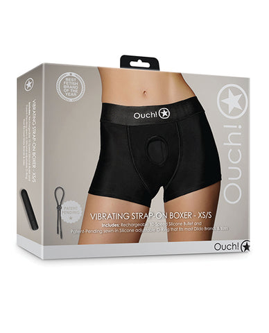 Shots Ouch Vibrating Strap On Boxer