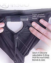 Shots Ouch Vibrating Strap On Thong W/removable Rear Straps