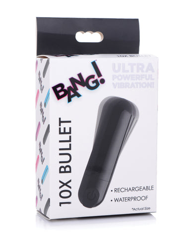 Bang! 10X Rechargeable Vibrating Metallic Bullet