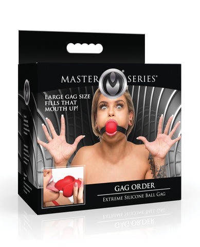 Master Series Gag Order Extreme Silicone Ball Gag