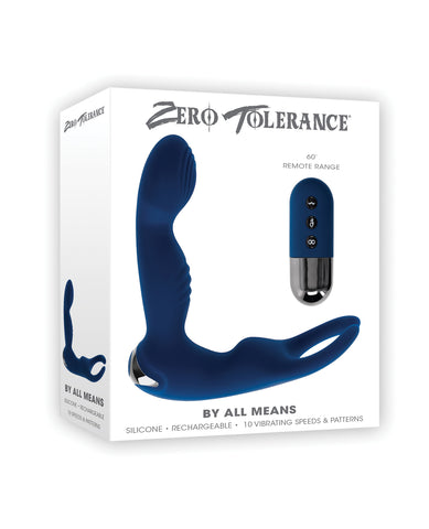 Zero Tolerance By All Means Prostate Vibrator w/Remote Control