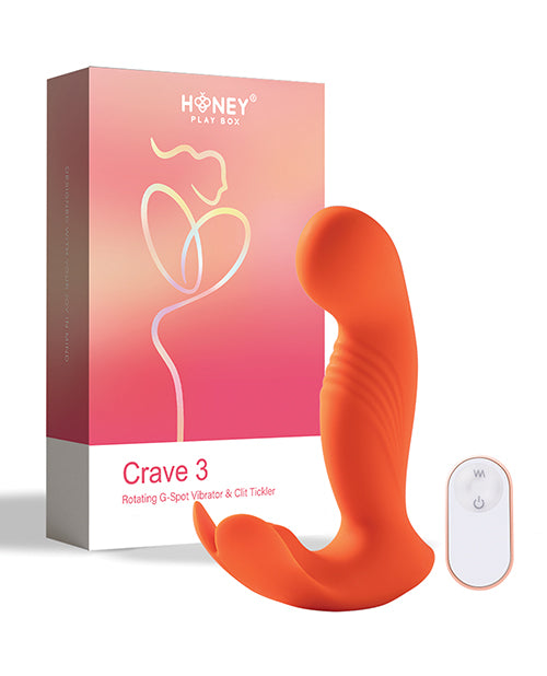Crave 3 G-spot Vibrator With Rotating Massage Head & Clit Tickler