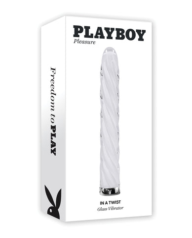 Playboy Pleasure In the Twist Glass Vibrator