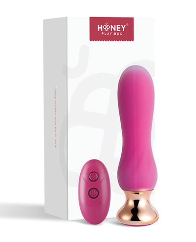 Pink Holic Curved Remote Vibrating Anal Plug