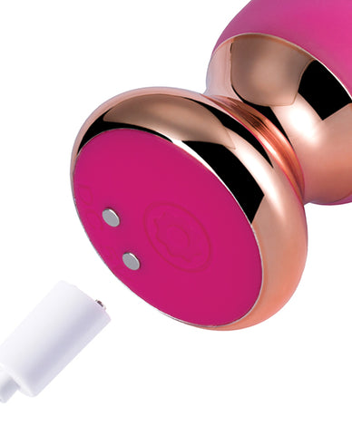 Rose Twister Hands-free Remote Vibrating Anal Plug