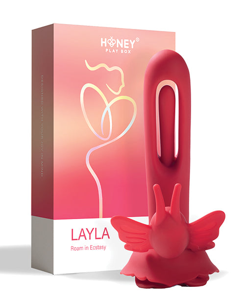 Layla Rosy Butterfly Clit Stimulator Flapping G-spot Vibrator