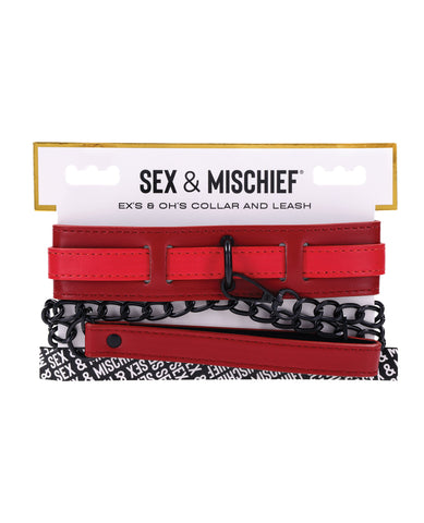 Sex & Mischief Ex's & Oh's Collar & Leash