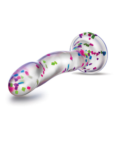 Blush Neo Elite Hanky Panky 7" Confetti Glow In The Dark Dildo