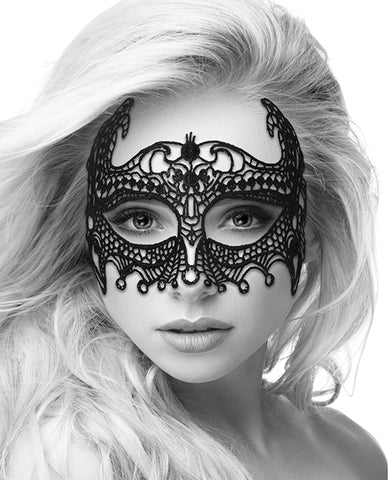 Shots Ouch Black & White Lace Eye Mask