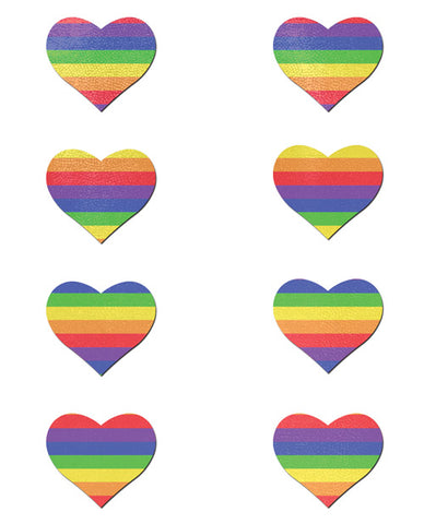 Pastease Premium Mini Rainbow Heart - Pack Of 8 O/s
