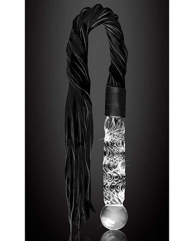 Icicles No. 38 Hand Blown Glass Handled Whip