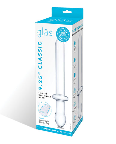 Glas 9.25" Classic Smooth Dual Ended Dildo