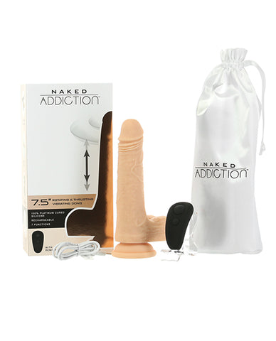 Naked Addiction The Freak 7.5" Rotating & Thrusting Vibrating Dildo