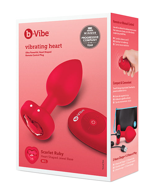 B-vibe Vibrating Heart Plug