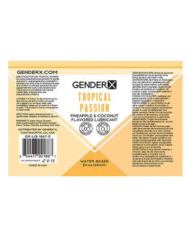 Gender X Tropical Passion Flavored Lube